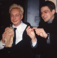 Arne und Folko Sylvester 1999 in der New Yorker U-Bahn